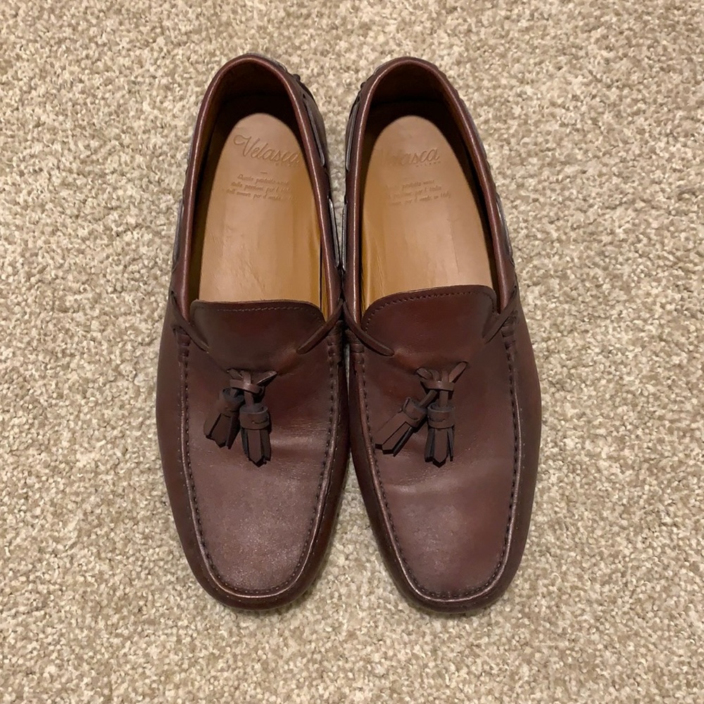 Velasca Milano Pigetee Driving Loafer Brown 43